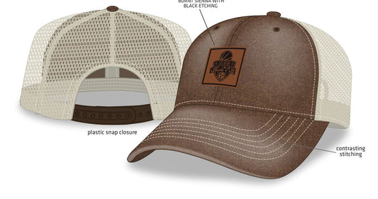 Adjustable Leather Patch Hat
